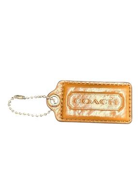 Coach Leather Purse Charm Tag